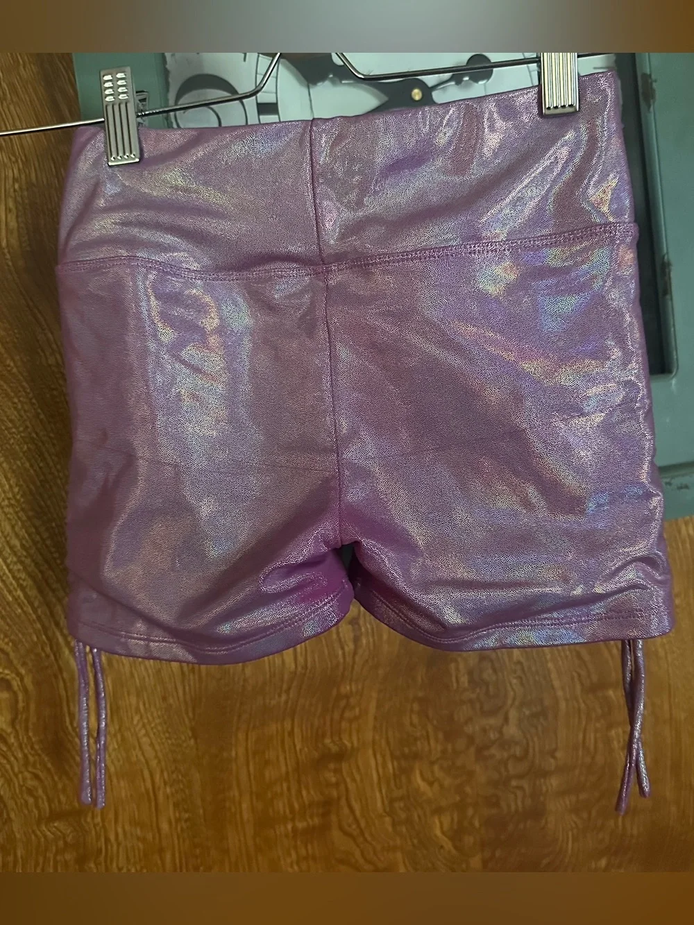 Justice Shimmery Lilac Bike Shorts